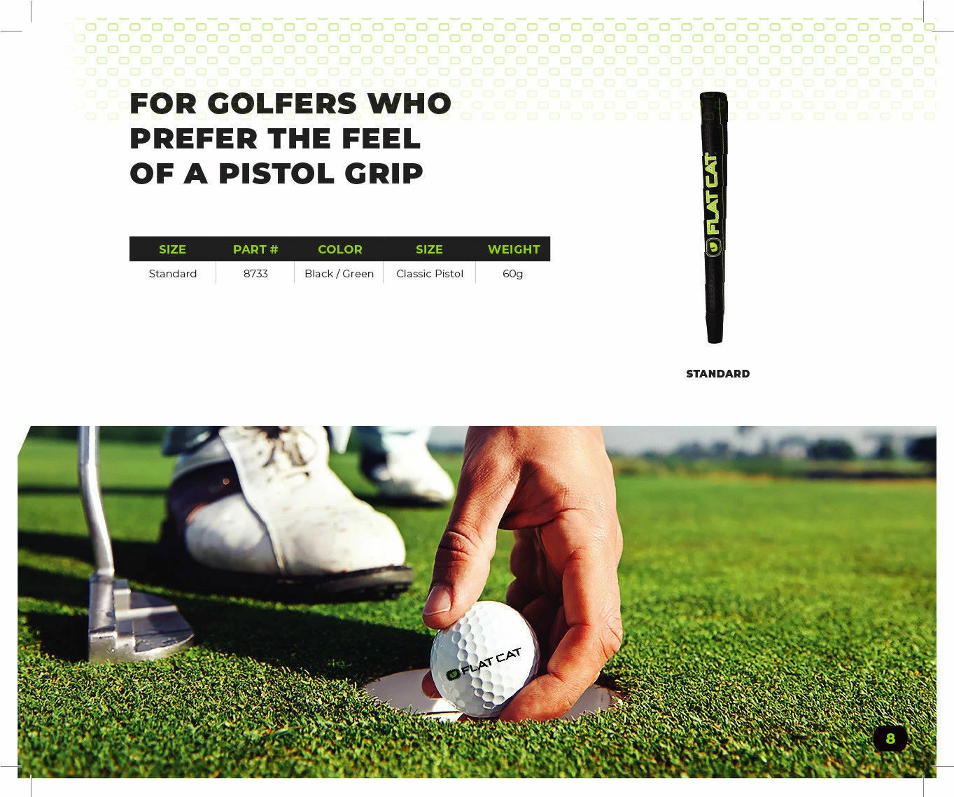 FLAT CAT PUTTER GRIP - PISTOL - Image 4