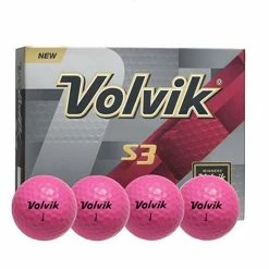 Volvik S3 Golf Balls Pink (Dozen)